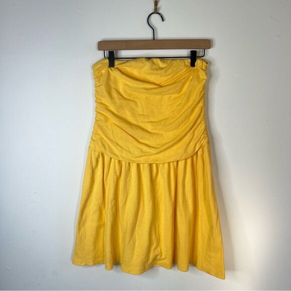 Free People Adore You yellow MINI dress - Picture 1 of 4